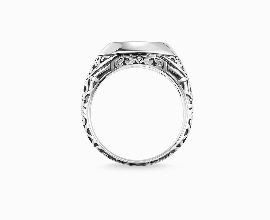 925 Acanthus Signet Ring - KAYF