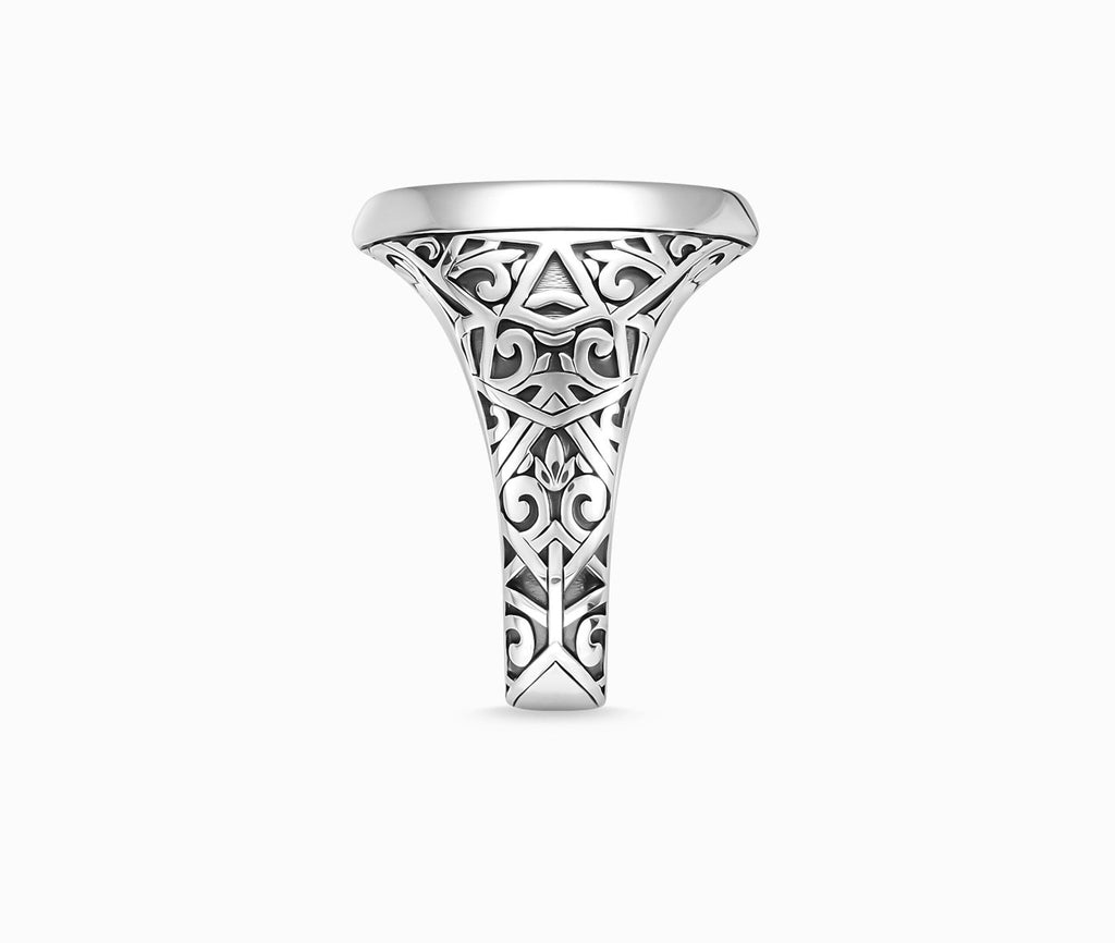 925 Acanthus Signet Ring - KAYF