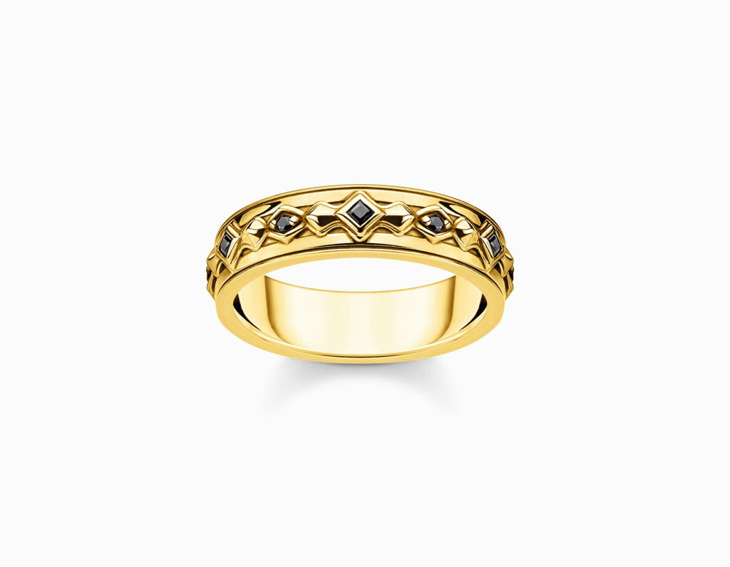 925 Ornament Zirkonia Ring 18K - KAYF