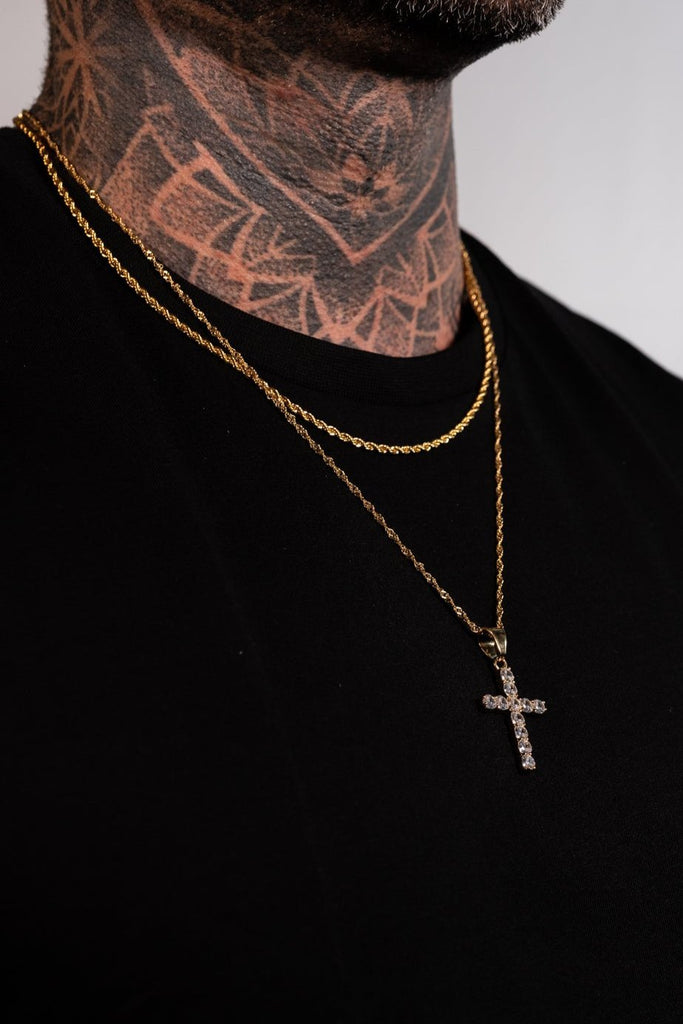 Cross Iced Out (Gold) - KAYF