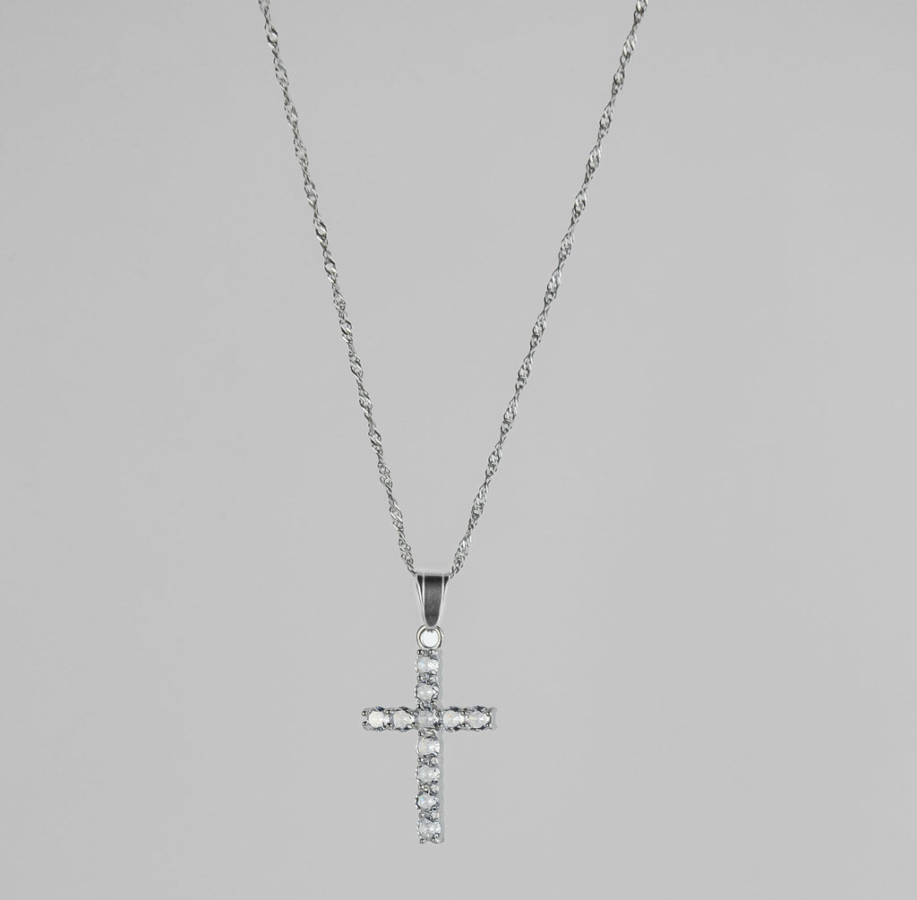 Cross Iced Out (Silver) - KAYF