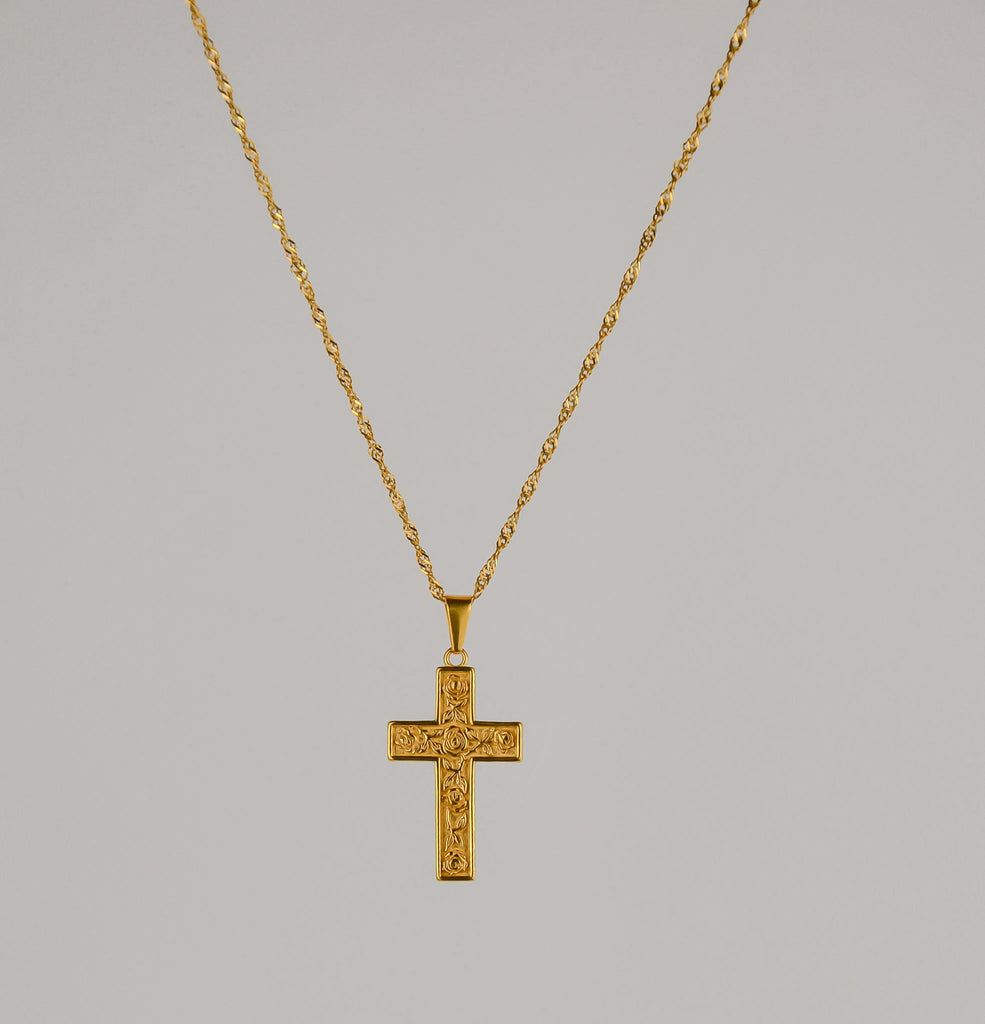 Cross&Roses (Gold) - KAYF