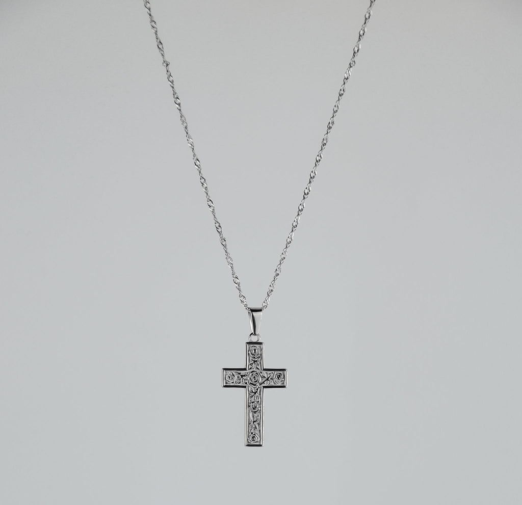 Cross&Roses (Silver) - KAYF