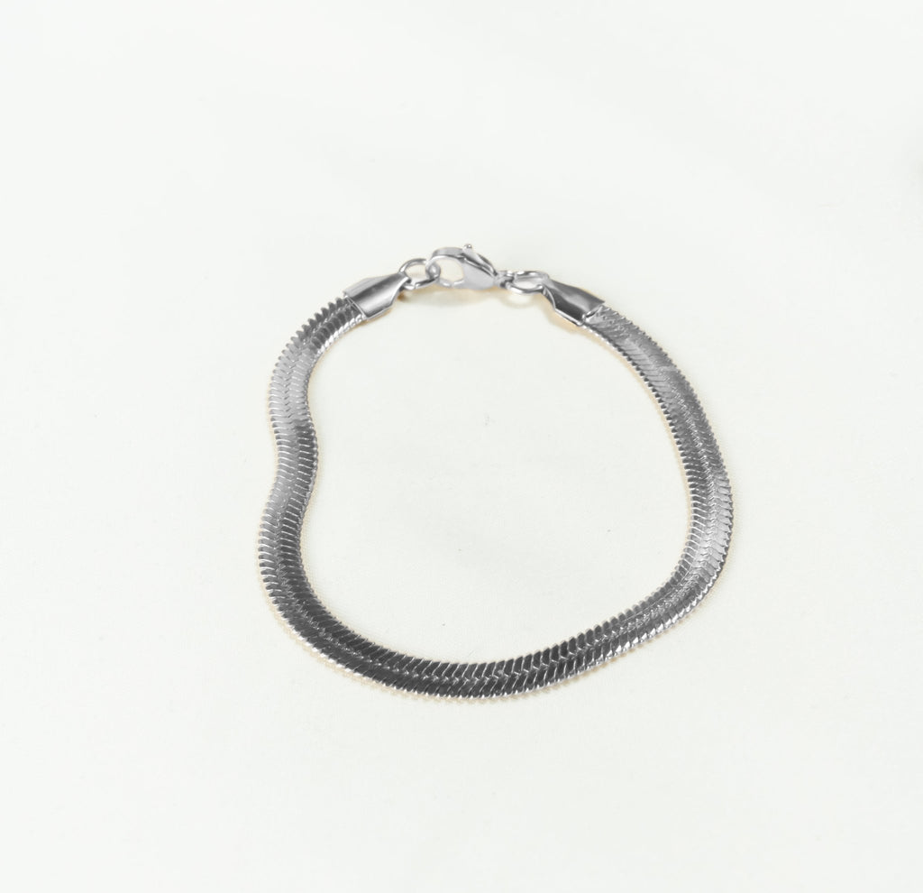 Heringbone Bracelet (Silver) - KAYF