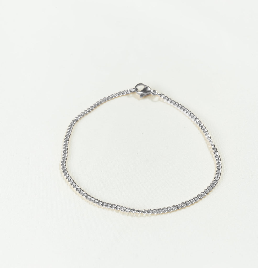 Micro Cuban Bracelet (Silver) - KAYF