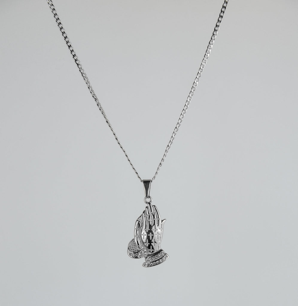 Prayer Iced Out (Silver) - KAYF