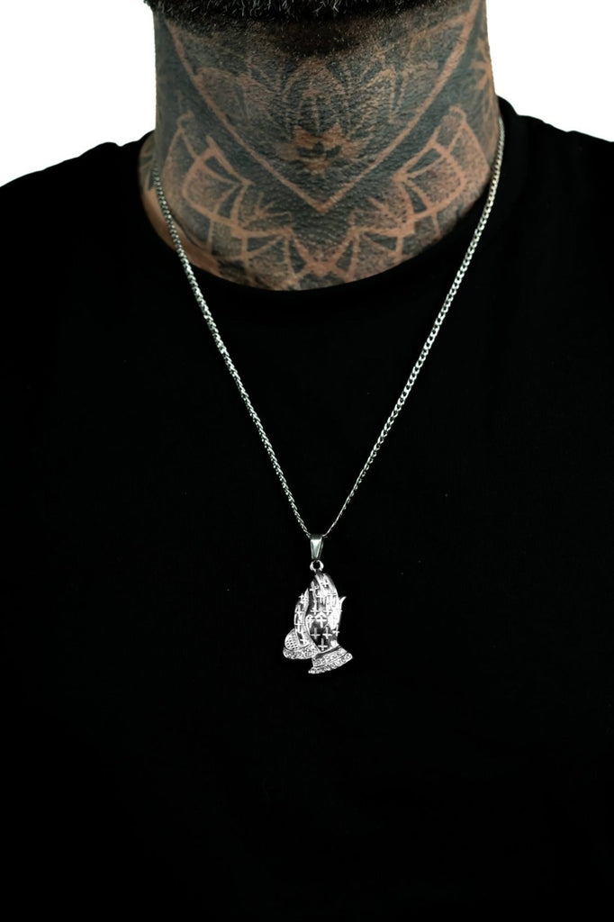 Prayer Iced Out (Silver) - KAYF