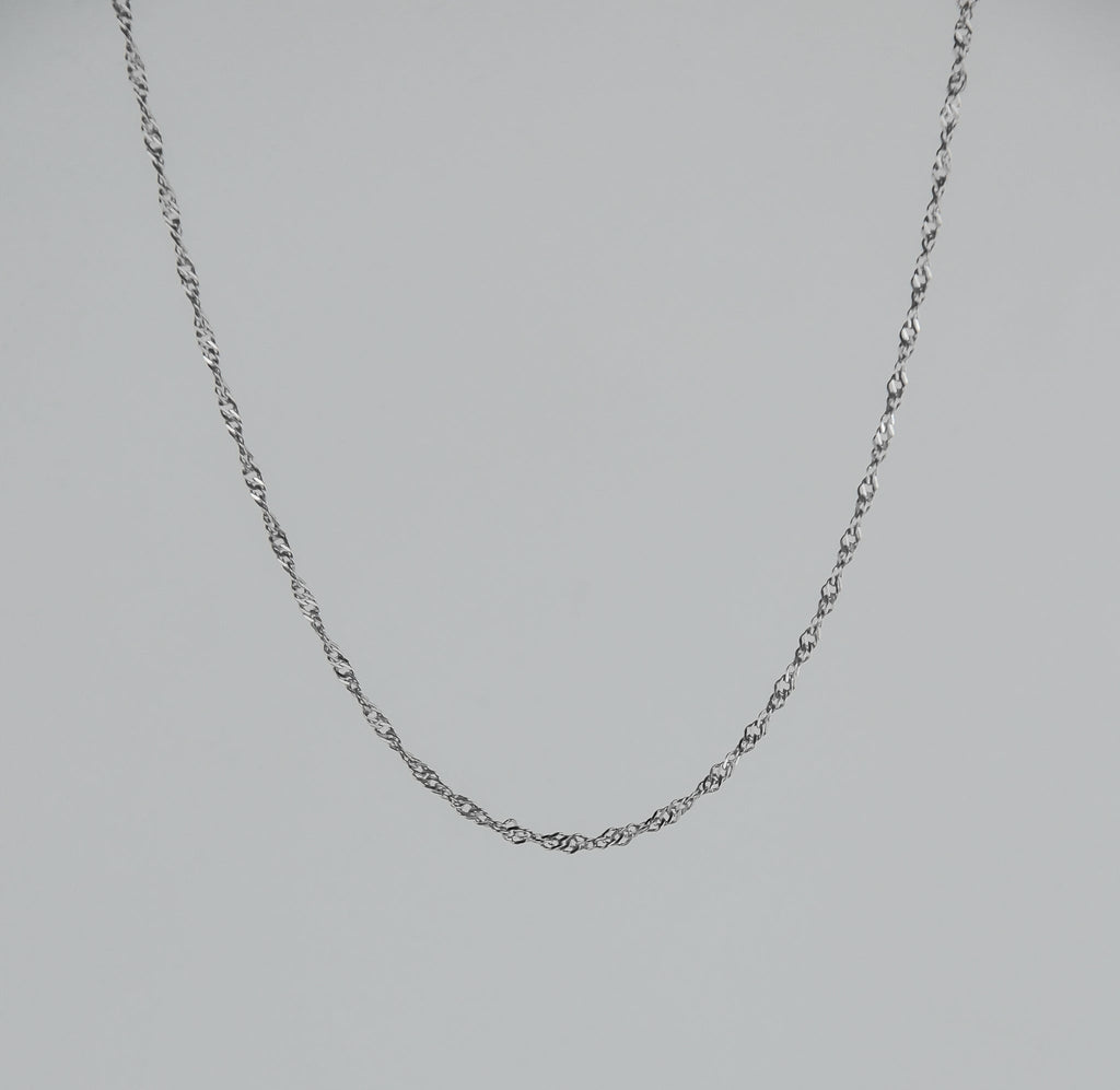 Water Wave Chain (Silver) - KAYF